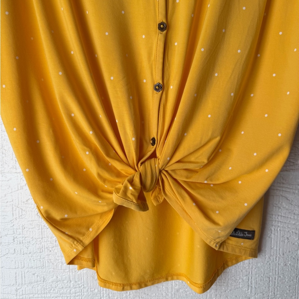 Title: Matilda Jane ‘Making Memories’ Polka Dot Button Top XS NWT - Picture 3 of 9